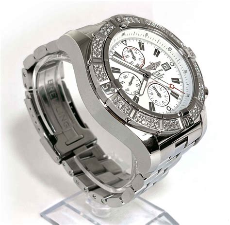 super avenger breitling diamond watch replica|breitling super avenger chronograph.